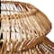 Hello Honey® 16" Boho Natural Woven Rattan Sculptural Pendant Light